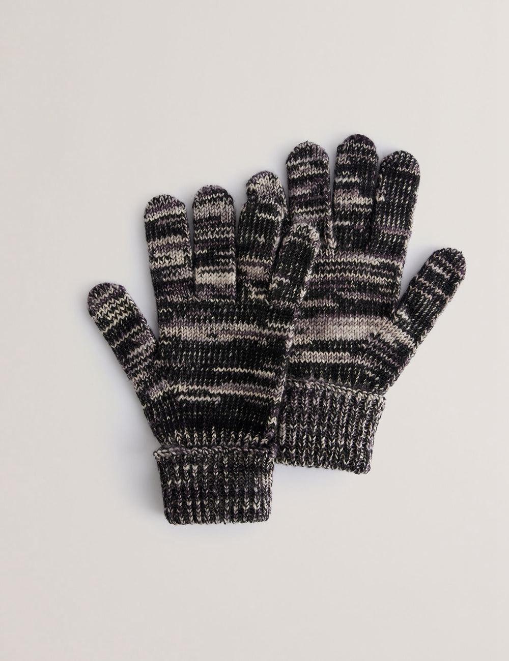 Grey Men Ted Baker PERCIYS - Marl Knit Ribbed Cuff Gloves | NZ  XEUW-46098
