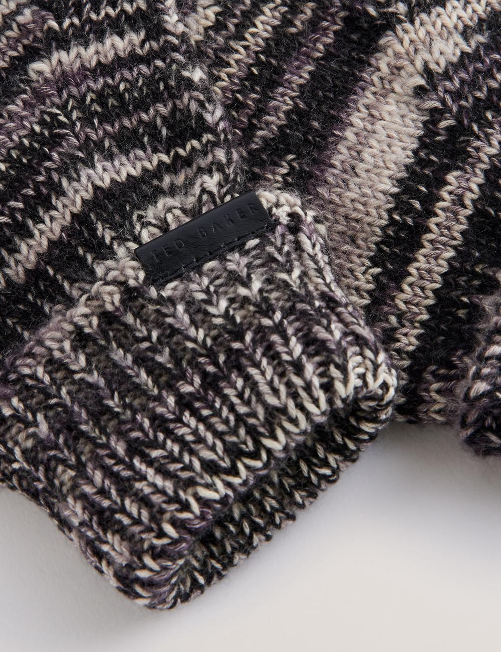 Grey Men Ted Baker PERCIYS - Marl Knit Ribbed Cuff Gloves | NZ  XEUW-46098