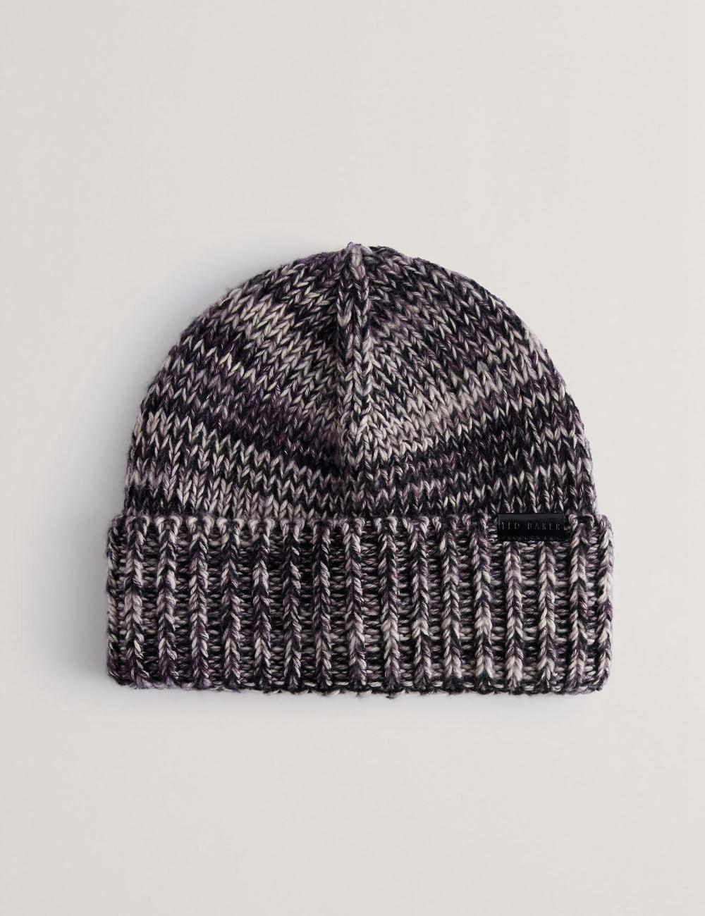 Grey Men Ted Baker RICHIIS - Marl Knit Turn Up Beanie Hats | NZ  TOLM-96308
