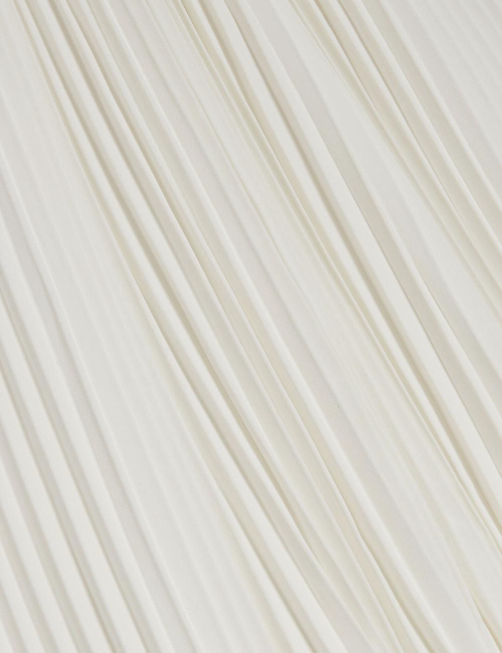 Ivory Women Ted Baker JAMAYA - High Halter Neck Pleated Sleeveless Tops | NZ  IRXD-57296