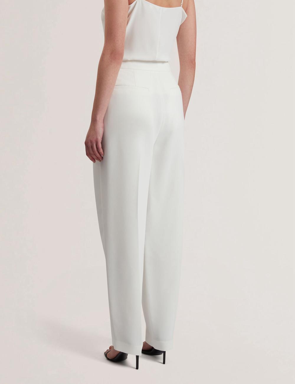Ivory Women Ted Baker MORRIAT - Barrel Leg Woven Tailored Trousers | NZ  OEXR-93180