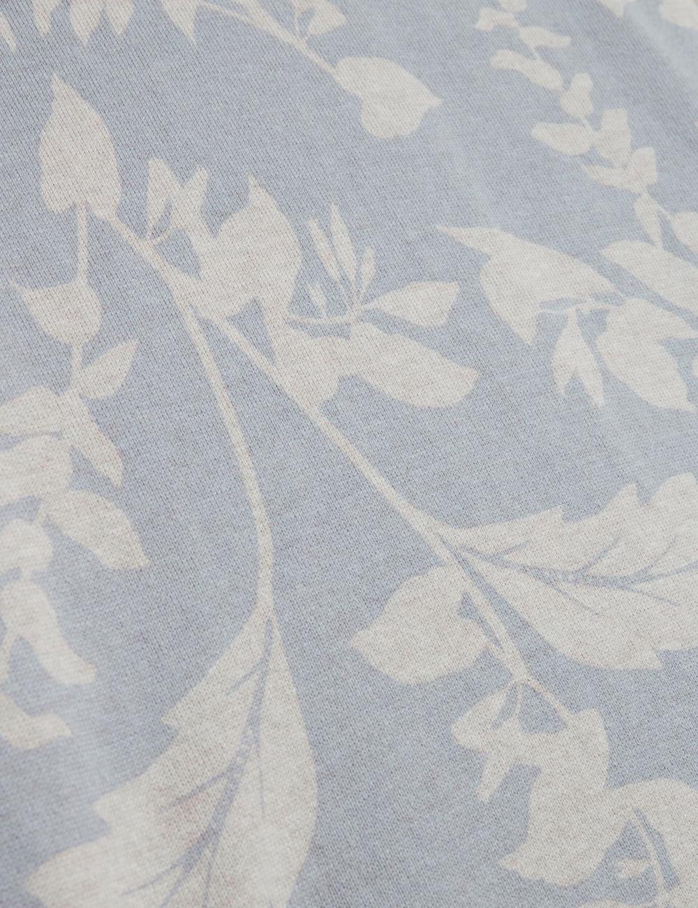 Lt-Blue Men Ted Baker DENNIO - Short Sleeve Printed Floral T-Shirts | NZ  HNGF-27891