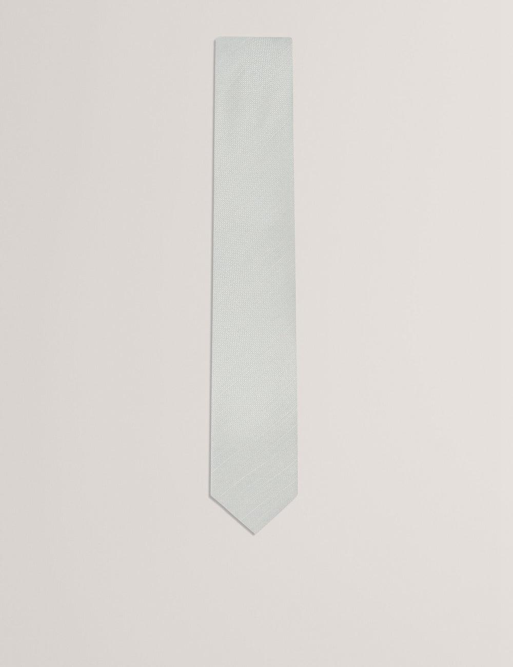 Lt-Green Men Ted Baker HAWKWEL - Linen Blend Woven Texture Ties | NZ  TESY-36809