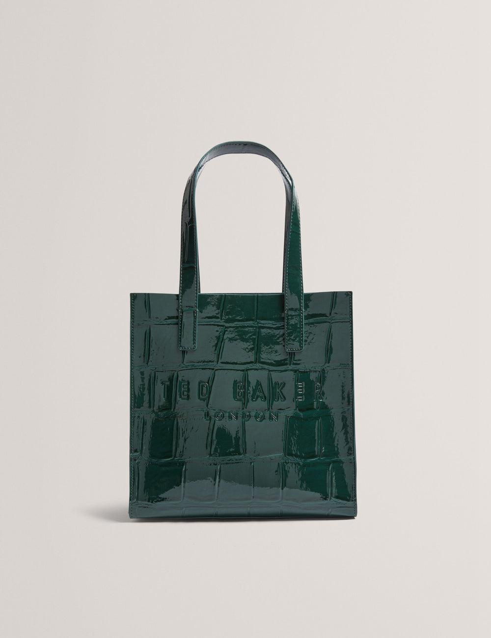 Mid-Green Women Ted Baker REPTCON - Croc Effect Small Tote Bags | NZ  ZTPK-34965