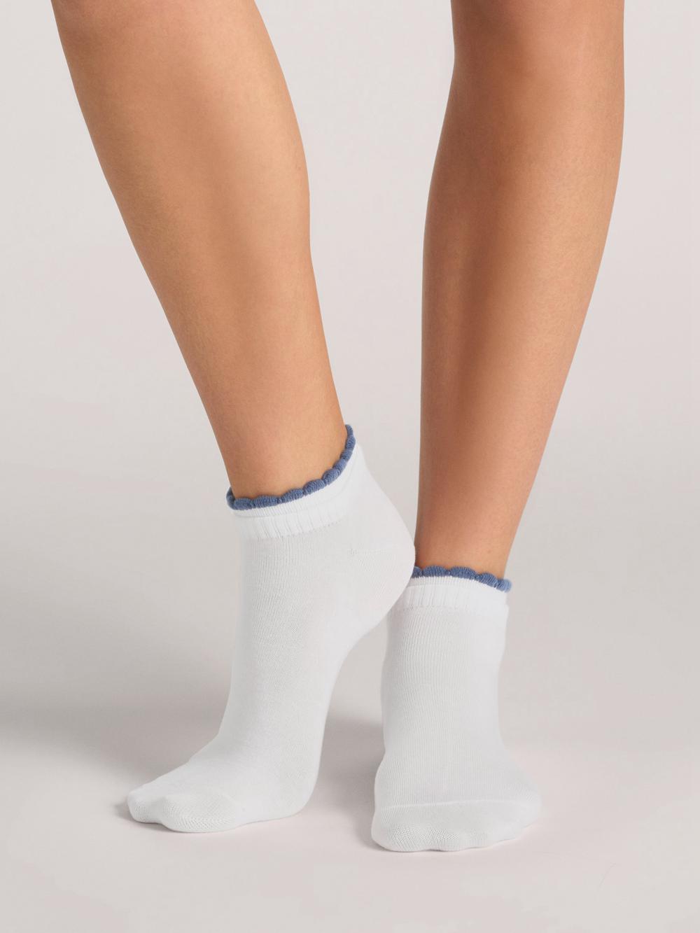 Mid-Grey Women Ted Baker 3 Pack Scalloped Low Cut Ankle Socks | NZ  UBDC-18469