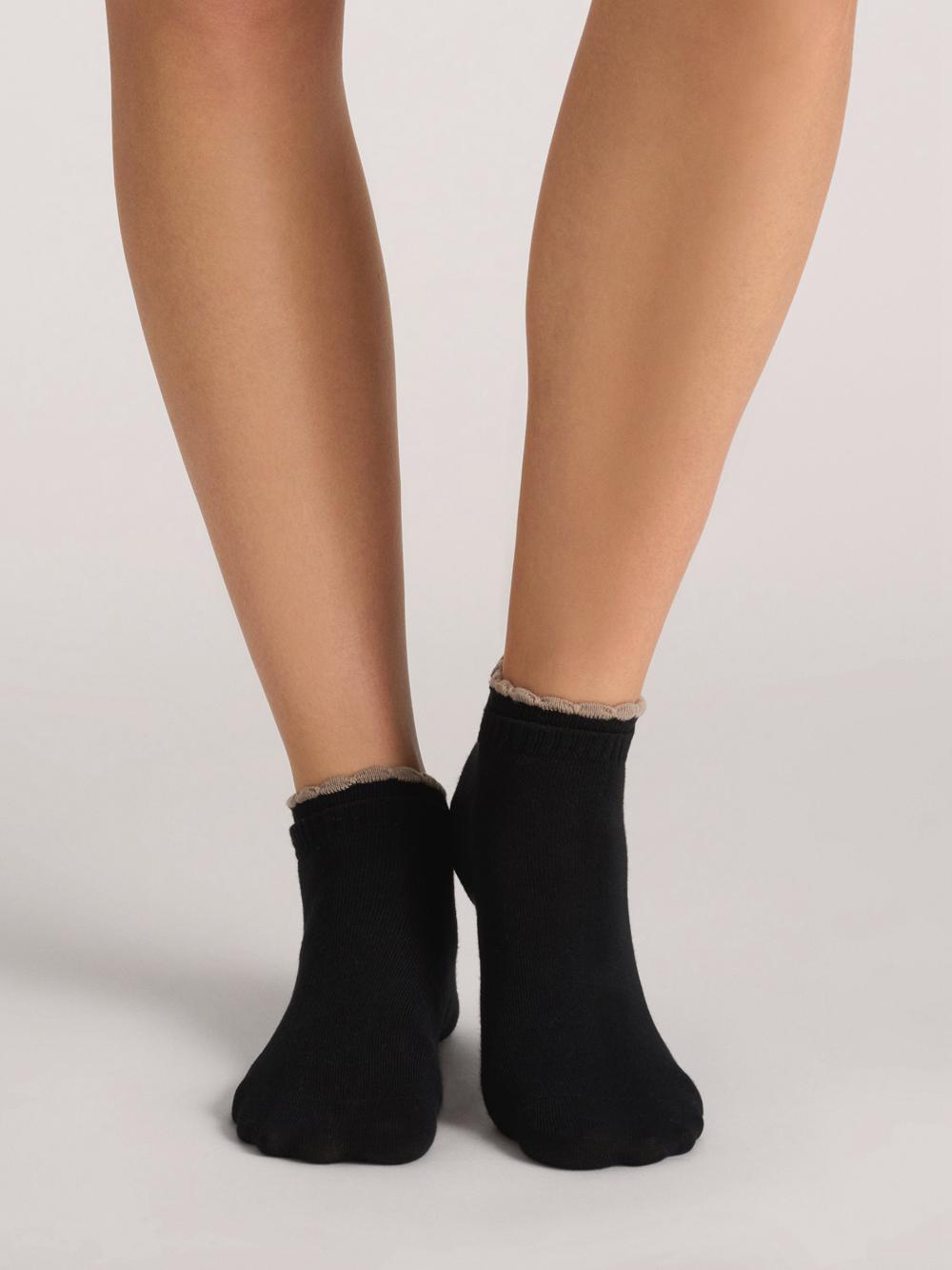 Mid-Grey Women Ted Baker 3 Pack Scalloped Low Cut Ankle Socks | NZ  UBDC-18469