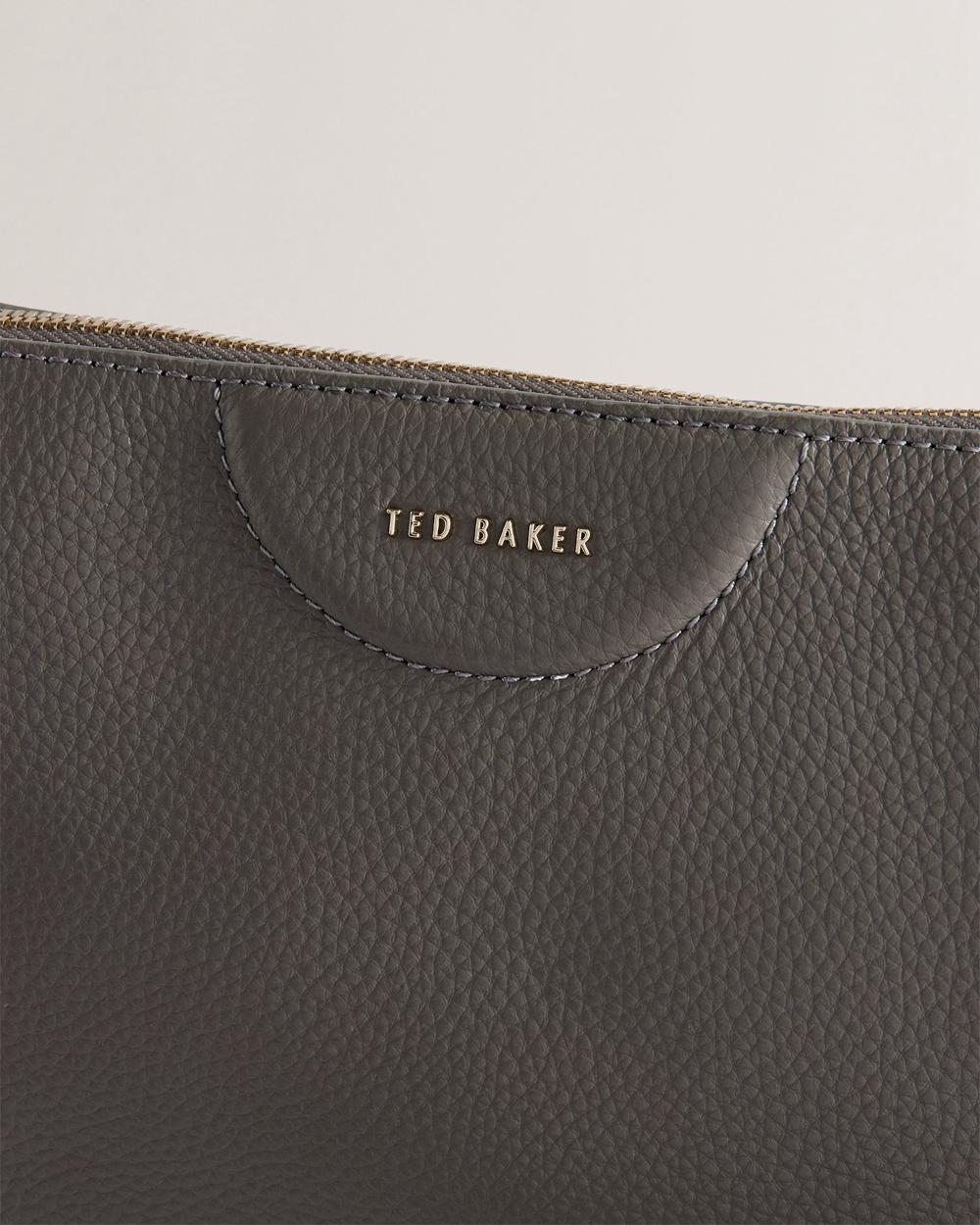 Mid-Grey Women Ted Baker ESILLE - Branded Webbing Crossbody Leather Crossbody Bags | NZ  GLUC-72498