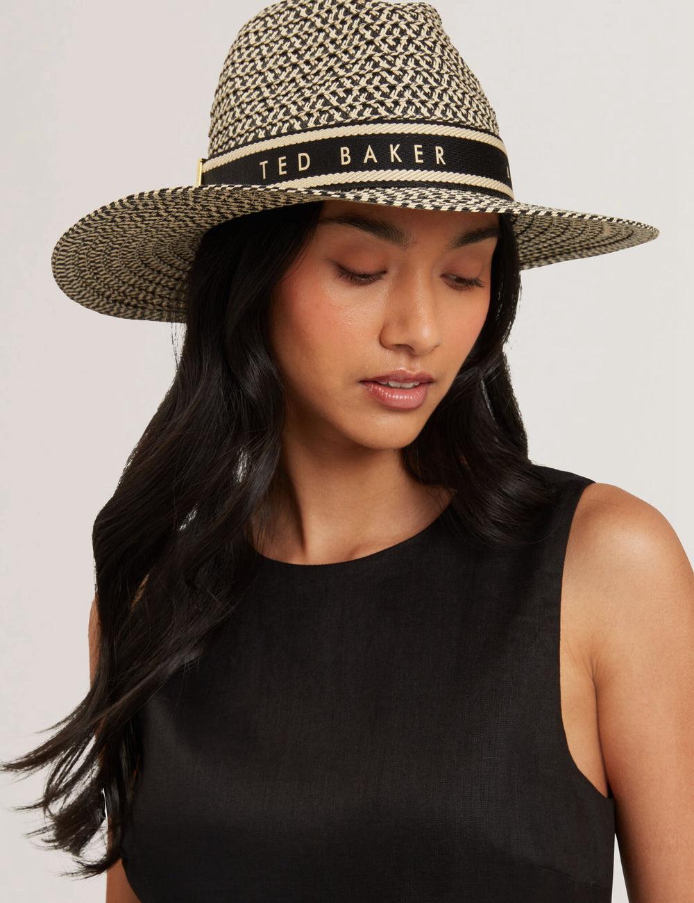 Natural Women Ted Baker CLARIES - Mixed Weave Straw Fedora Hats | NZ  ASNL-93042