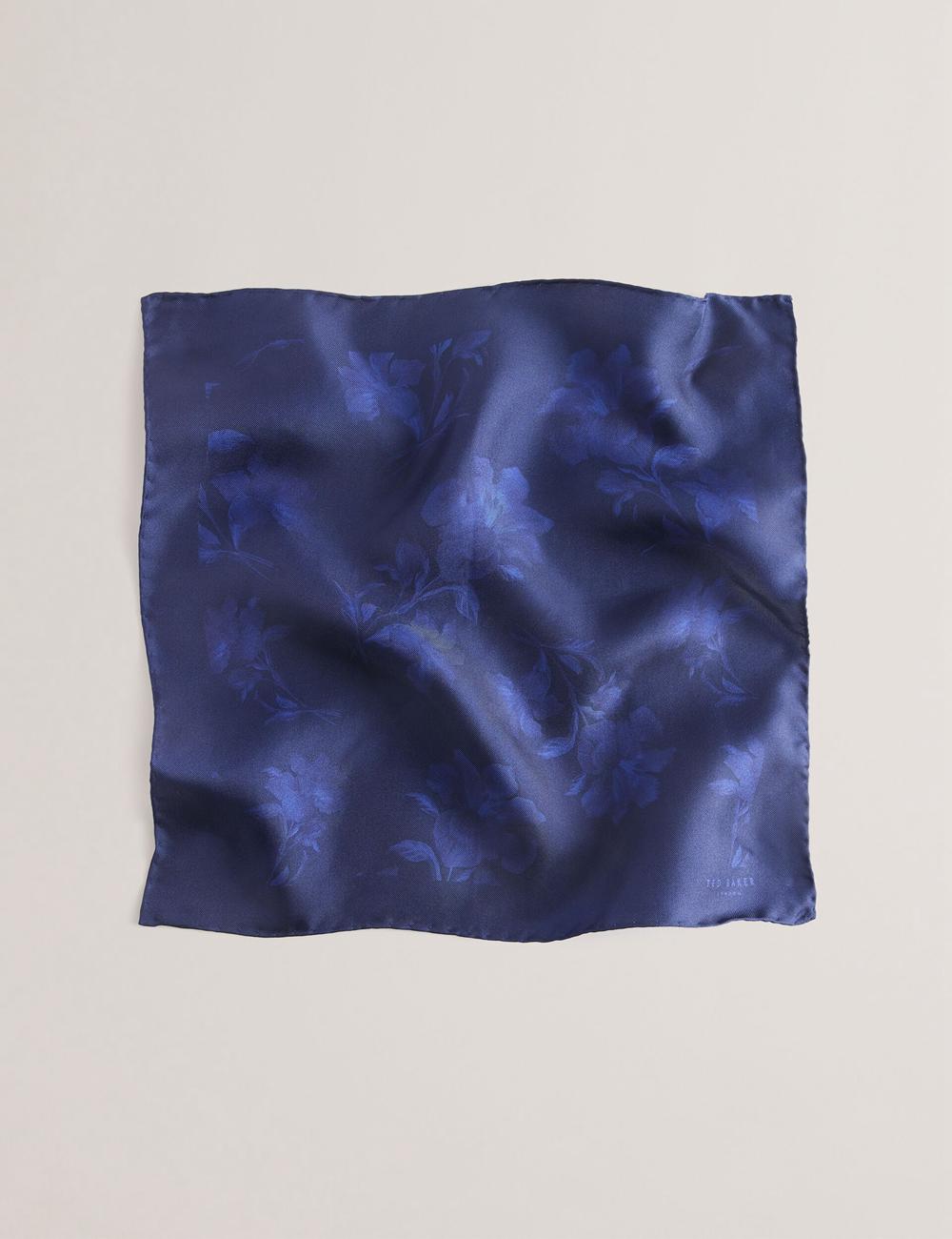 Navy Men Ted Baker AUSTINS - Two Tone Floral Silk Pocket Pocket Squares | NZ  SCKD-40958