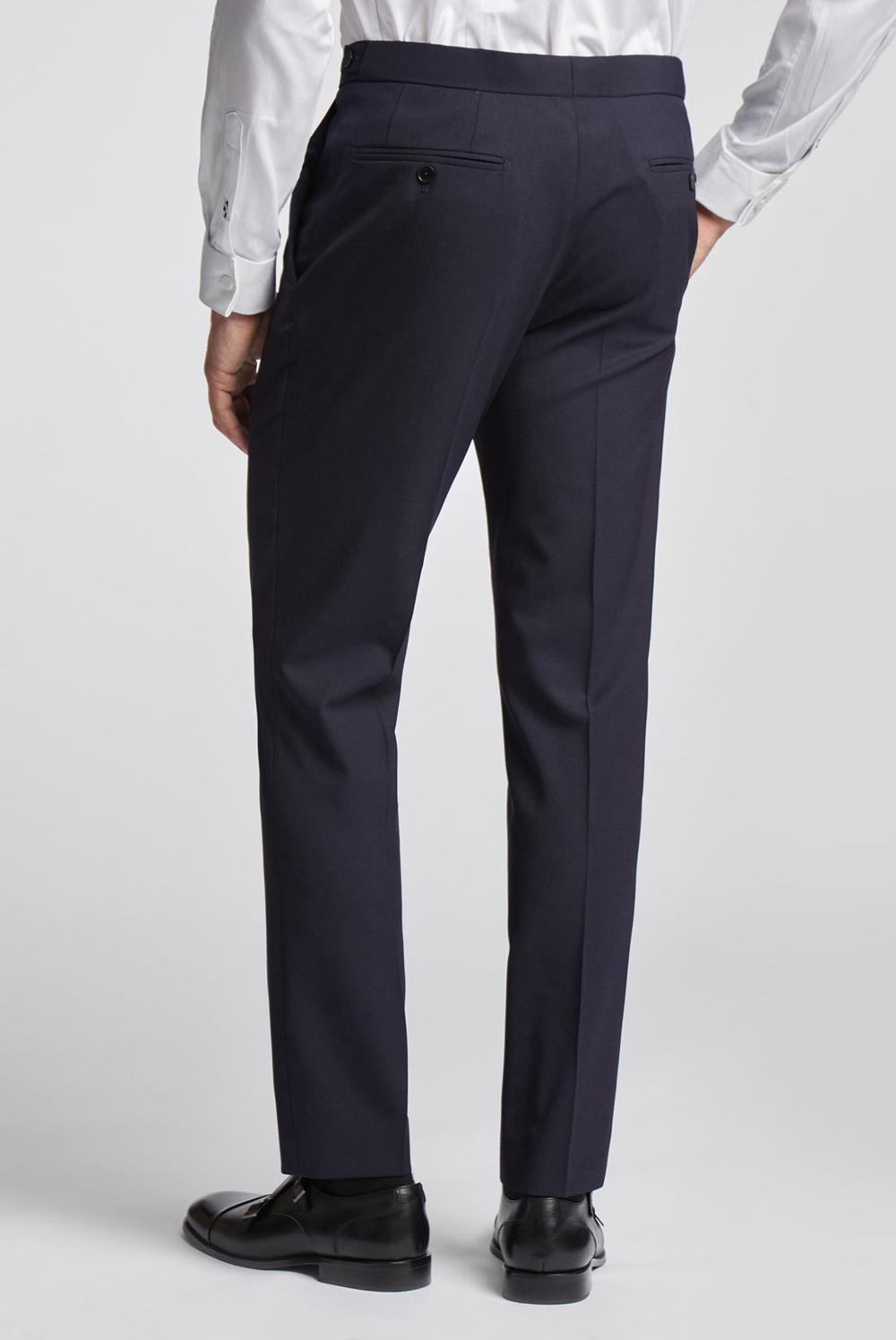 Navy Men Ted Baker BREENTS - Slim Fit Navy Tuxedo Trousers | NZ  KUMN-28973