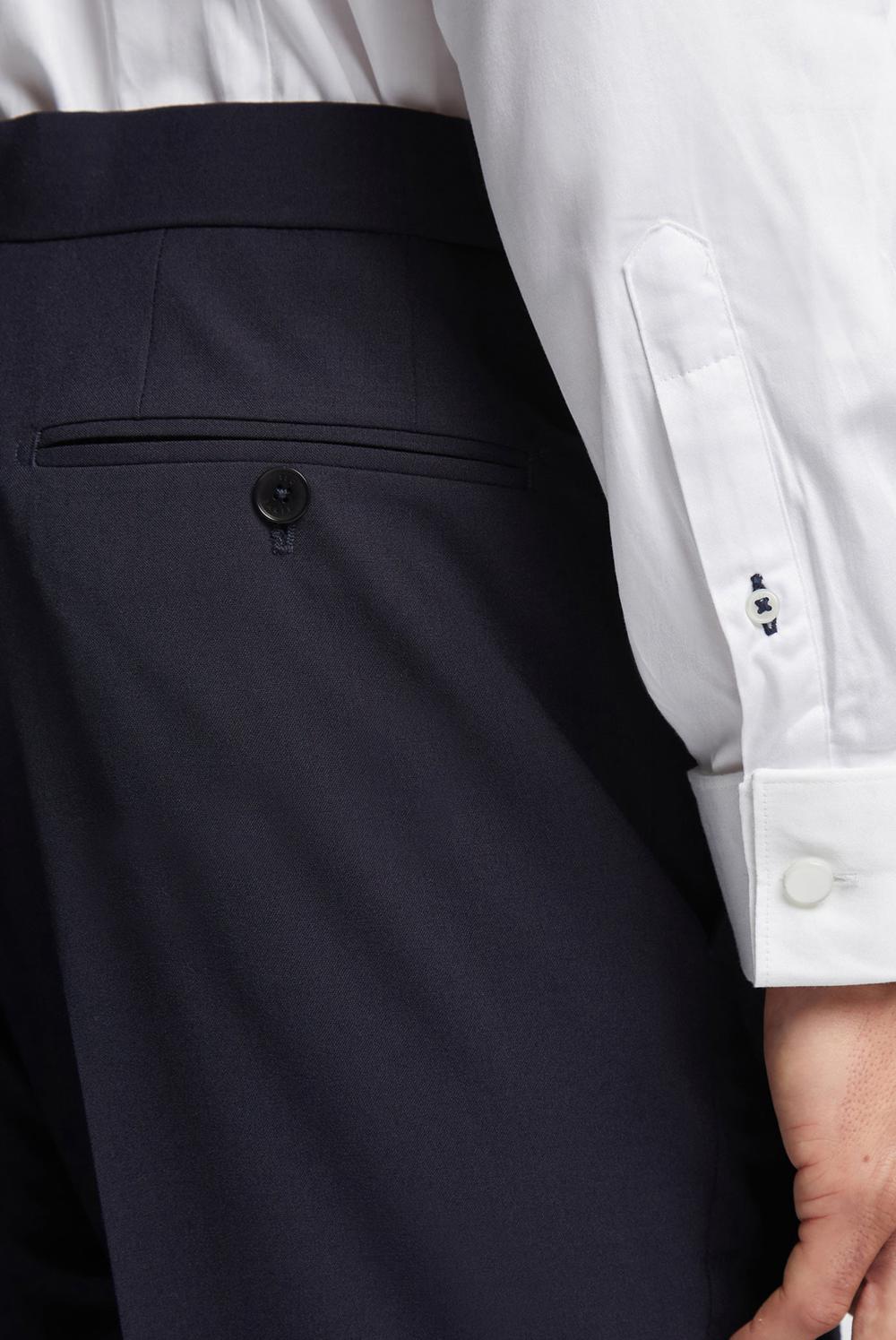 Navy Men Ted Baker BREENTS - Slim Fit Navy Tuxedo Trousers | NZ  KUMN-28973