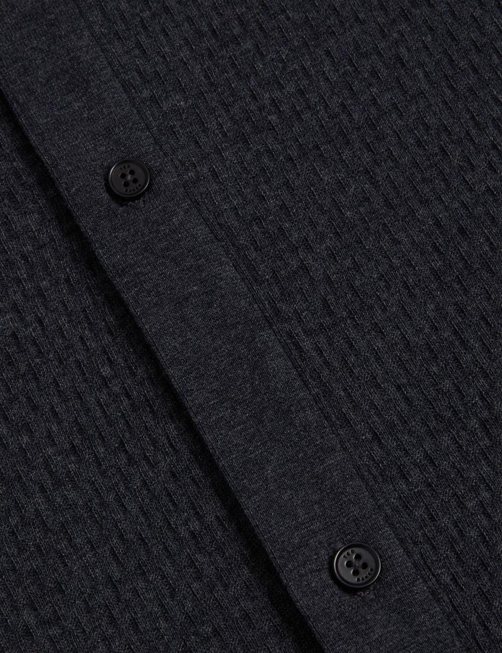 Navy Men Ted Baker CONNYR - Short Sleeve Button Through Polos Shirts | NZ  VLKH-45320