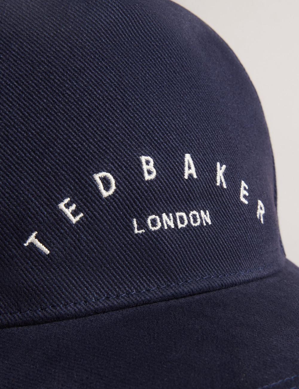 Navy Men Ted Baker FRREDDI - Embroidered Logo Canvas Baseball Caps | NZ  OZIL-25738