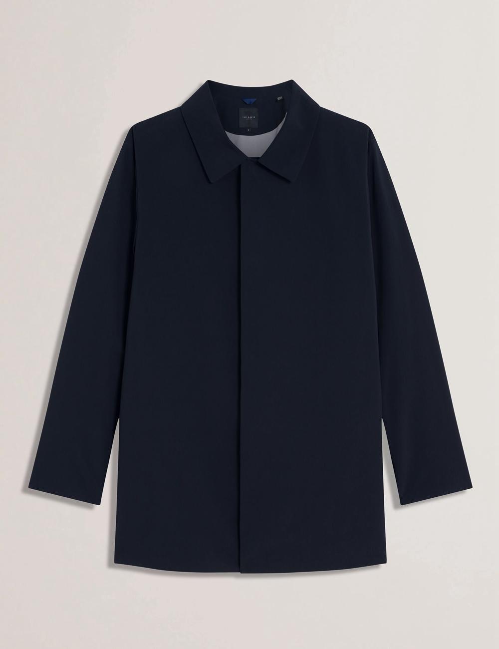 Navy Men Ted Baker HUMMELS - Lightweight Short City Mac Jackets | NZ  XWME-49780