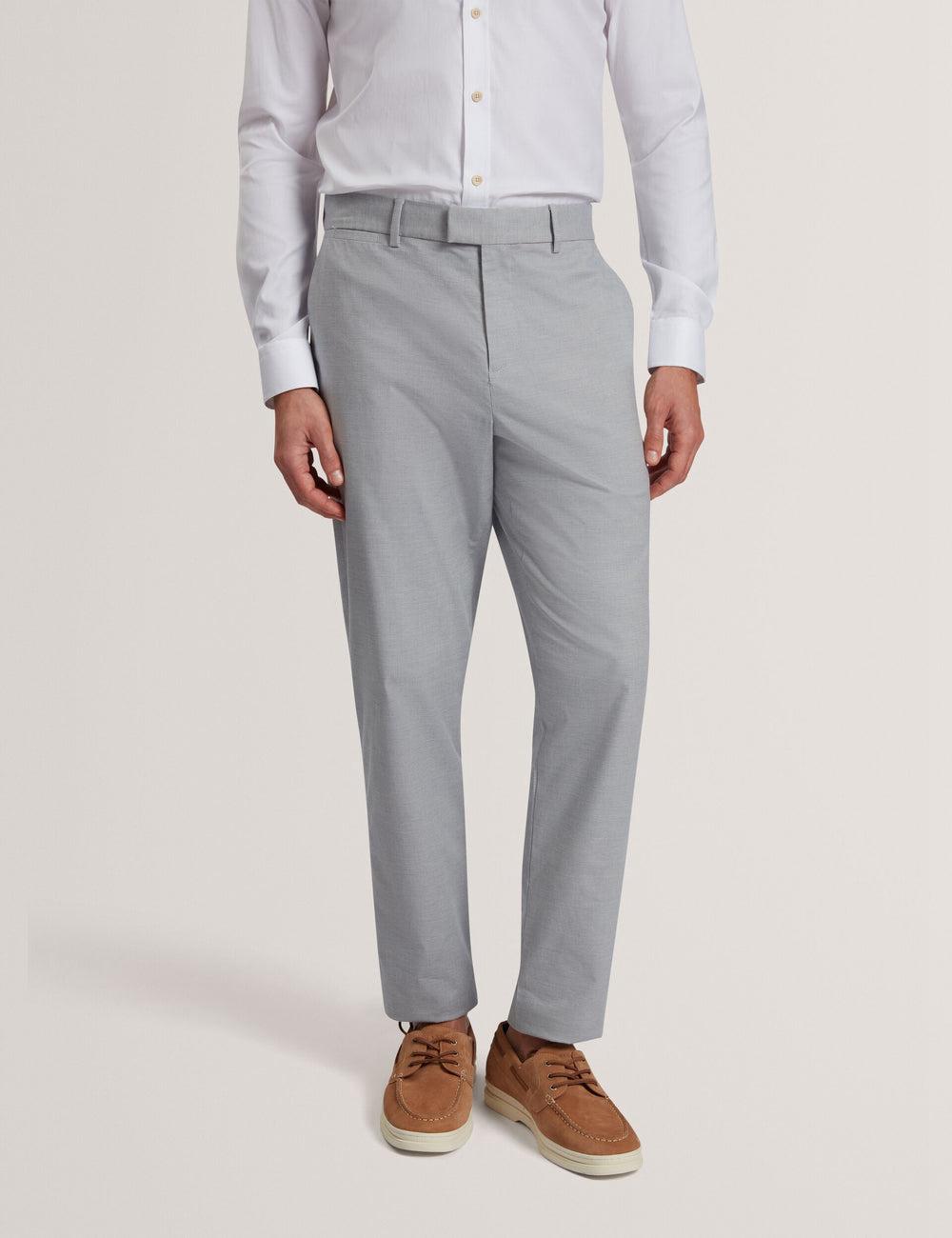 Navy Men Ted Baker JACKUS - Regular Fit Cotton Blend Chino Trousers | NZ  UZTX-60954