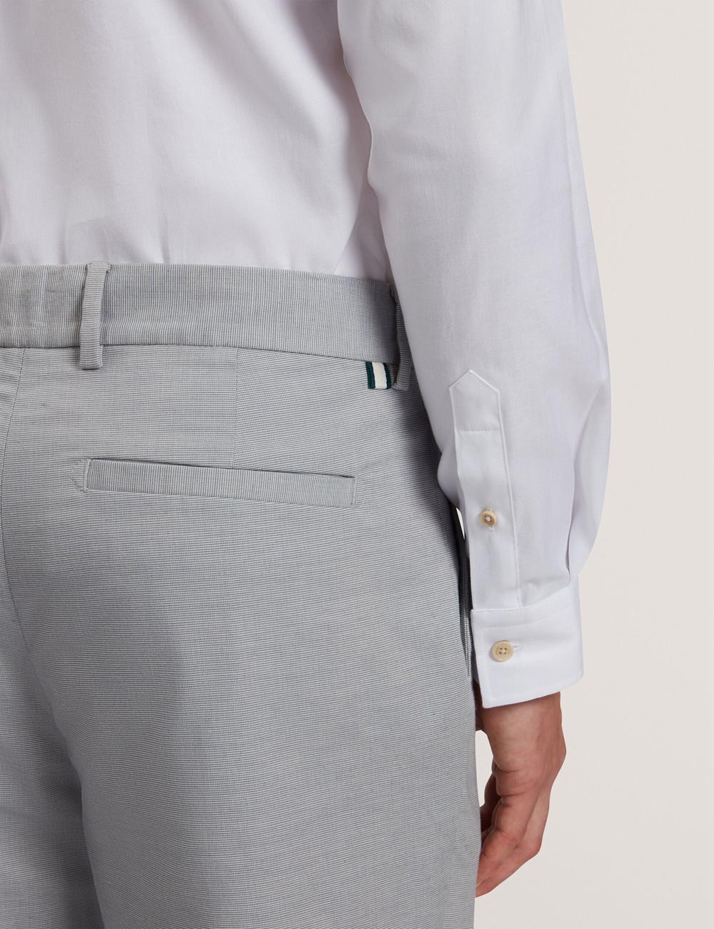 Navy Men Ted Baker JACKUS - Regular Fit Cotton Blend Chino Trousers | NZ  UZTX-60954