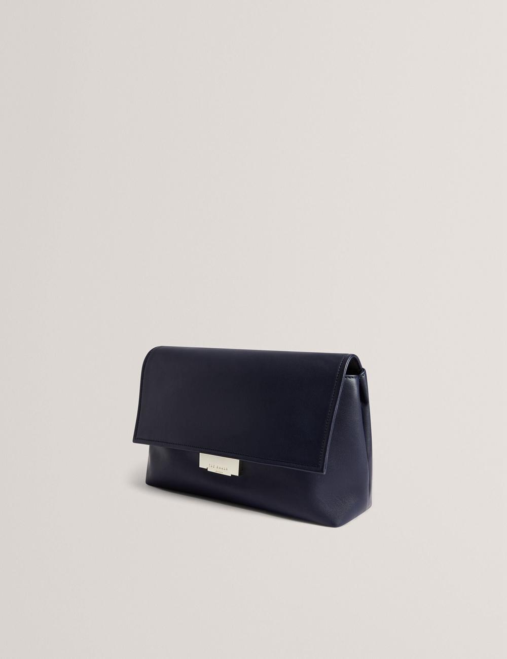 Navy Women Ted Baker DEMAE - Leather Fold Over Chain Shoulder Bags | NZ  ASML-59803