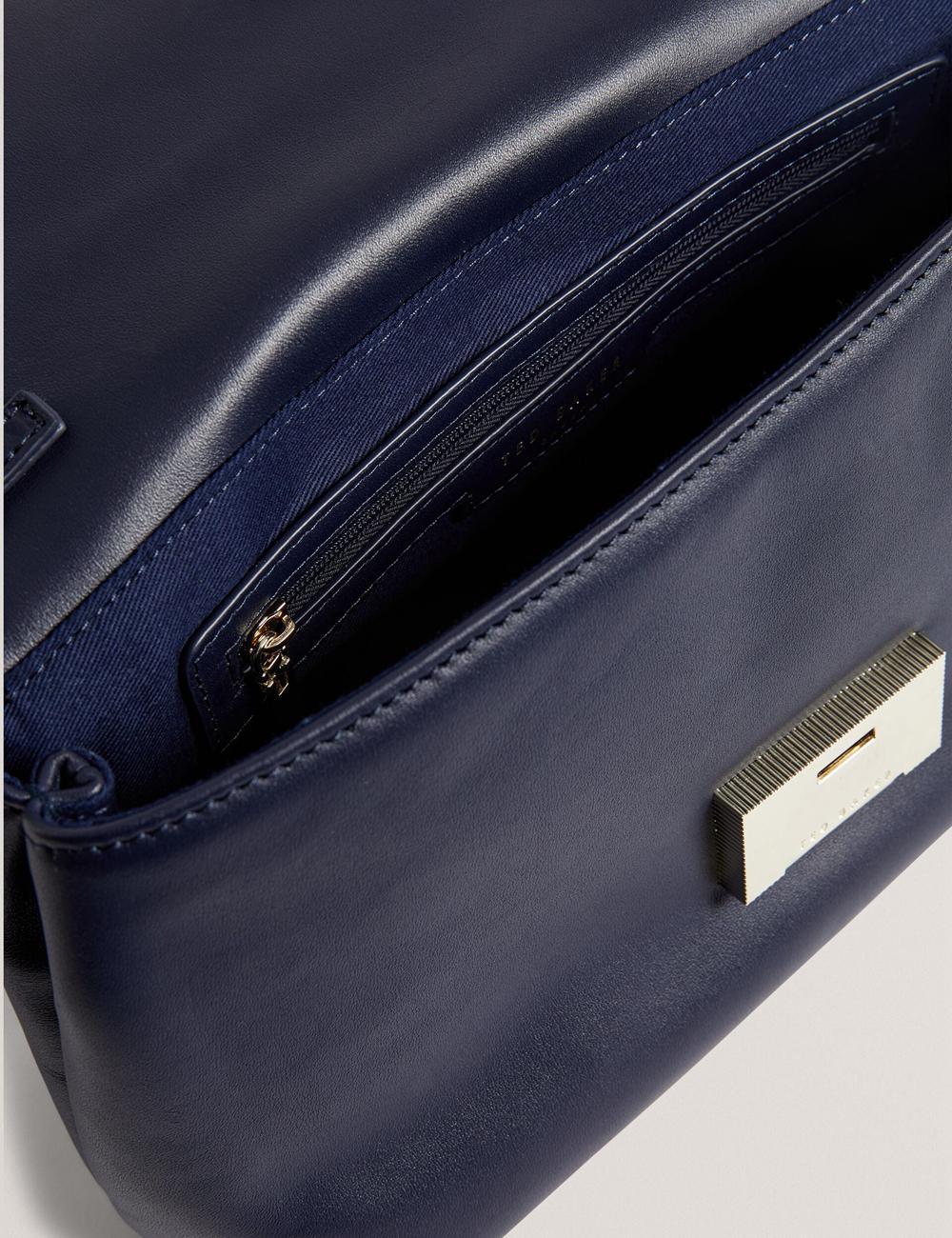 Navy Women Ted Baker DEMAE - Leather Fold Over Chain Shoulder Bags | NZ  ASML-59803