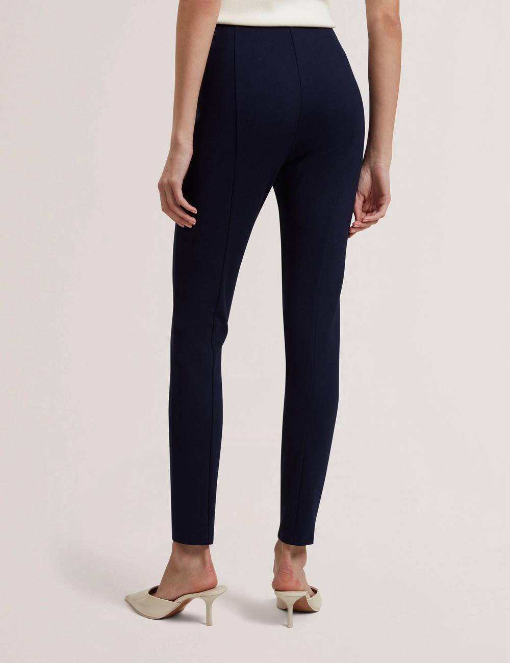 Navy Women Ted Baker FELINDA - Fly Front Stretchy Leggings | NZ  WYFO-32485