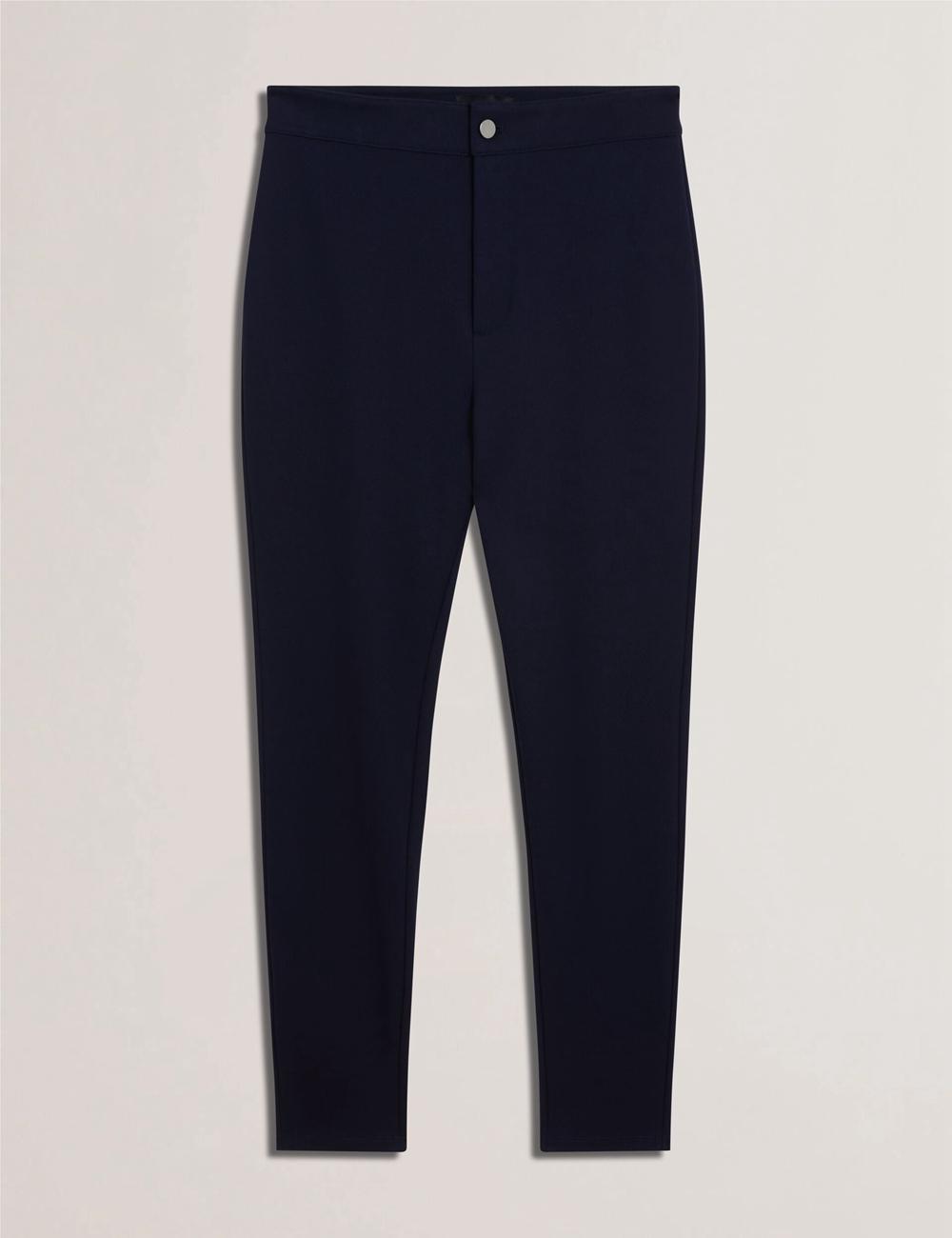 Navy Women Ted Baker FELINDA - Fly Front Stretchy Leggings | NZ  WYFO-32485