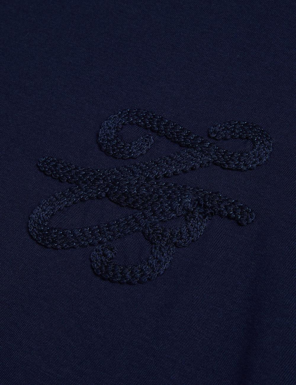 Navy Women Ted Baker MALORRY - Embroidered Logo Boxy Cotton T-Shirts | NZ  YLSP-90145