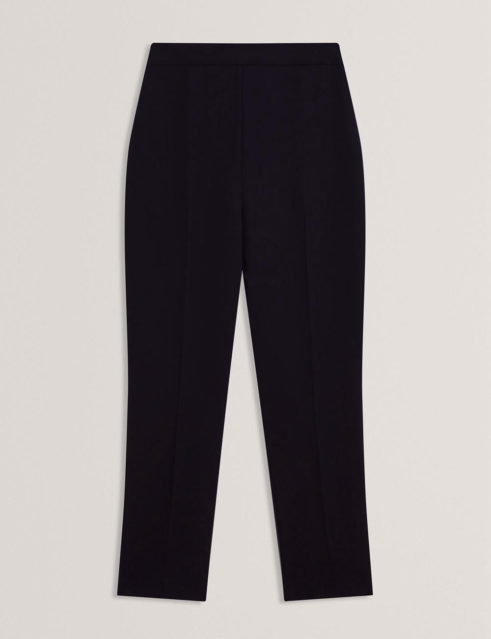 Navy Women Ted Baker MANABTL - High Waist Tapered Leg Tailored Trousers | NZ  RQFU-69310