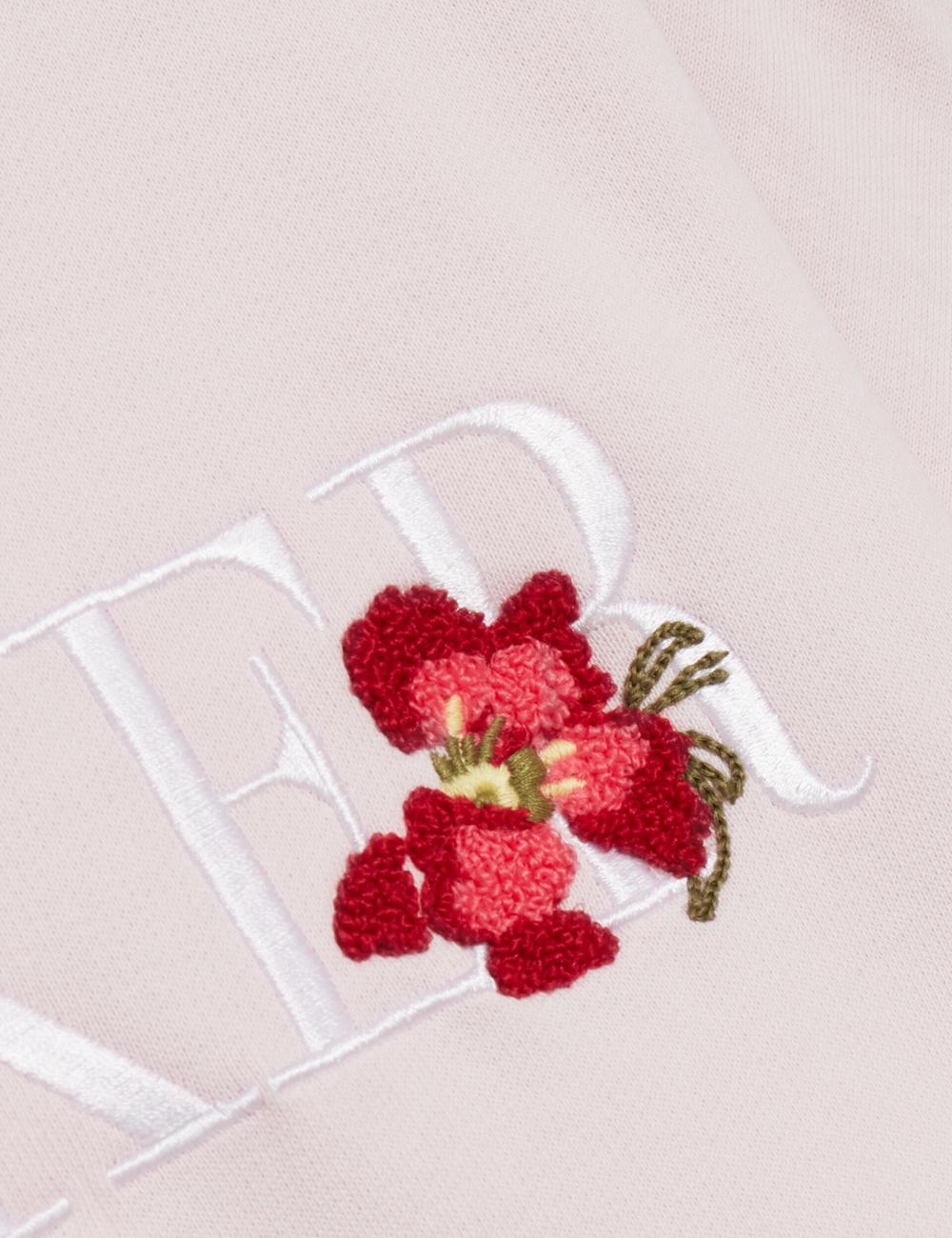 Pink Women Ted Baker STIILA - Embroidered Logo Pure Cotton Sweatshirts | NZ  RNUL-05461