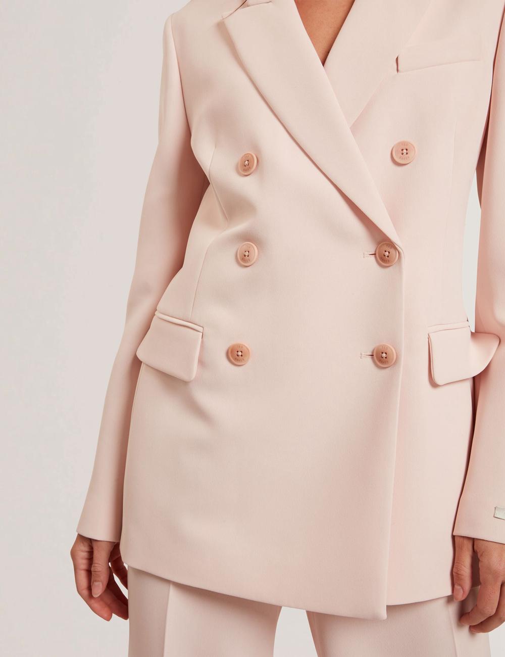 Pink Women Ted Baker TRAGA - Tailored Double Breasted Woven Blazers | NZ  ZAHD-27460