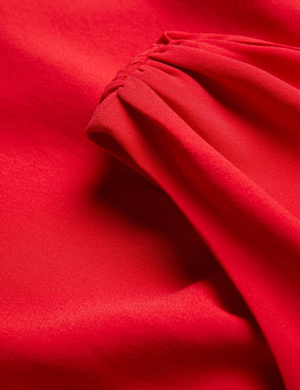Red Women Ted Baker AISLI - One Shoulder Woven Maxi Dresses | NZ  TOBU-56817
