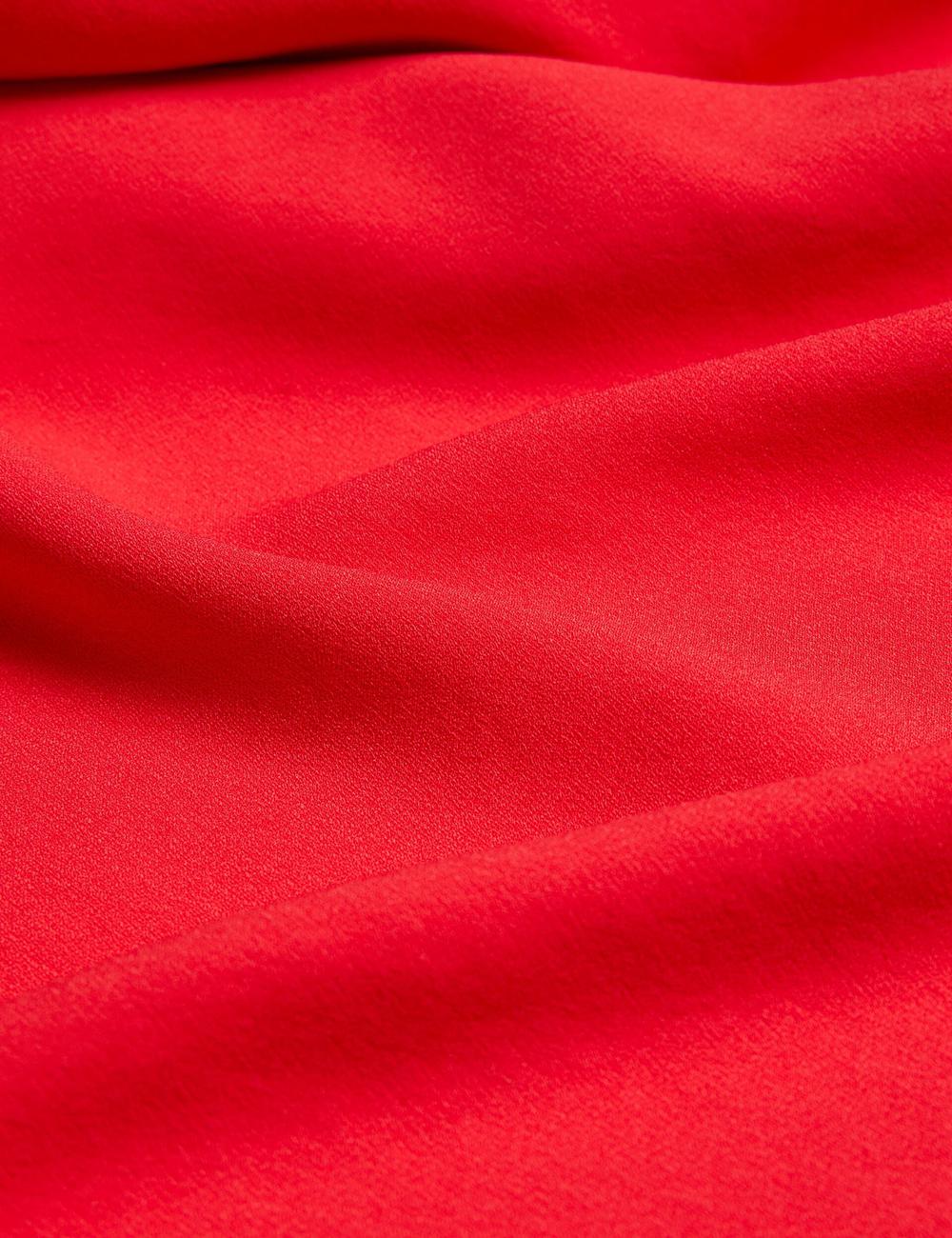Red Women Ted Baker AISLI - One Shoulder Woven Maxi Dresses | NZ  TOBU-56817