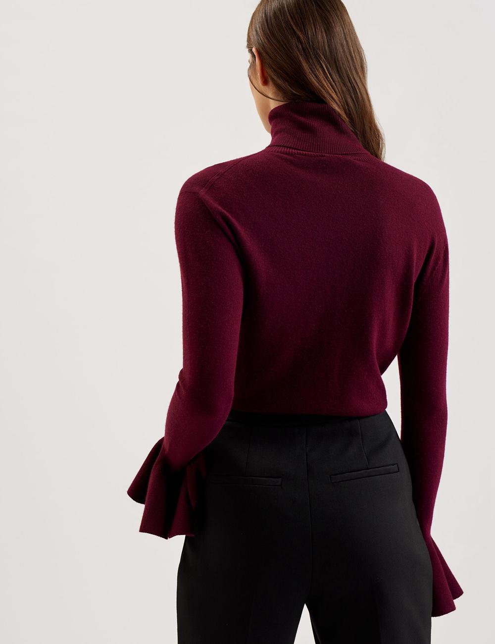 Red Women Ted Baker TAMSENN - Roll Neck Wool Cashmere Jumpers | NZ  DSWU-34179