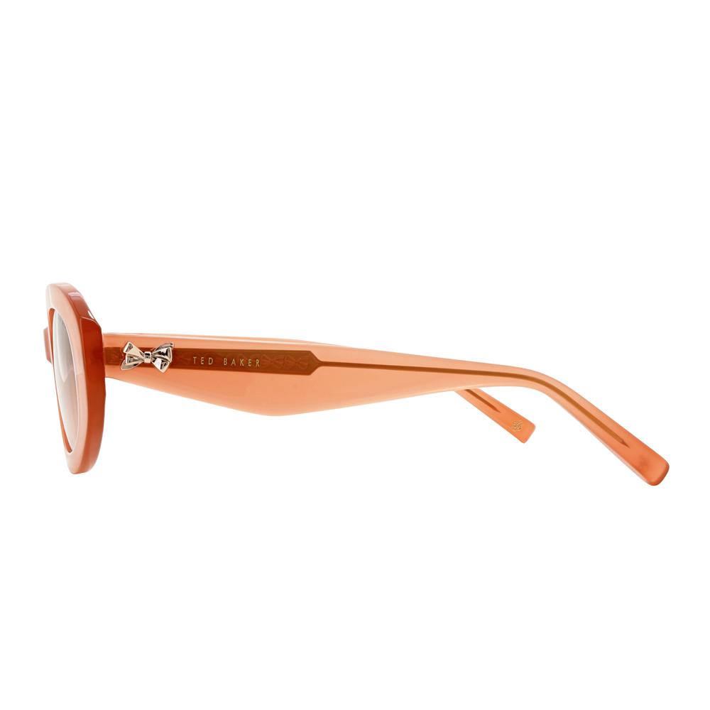 Rose Pink Women Ted Baker DAISIE - Chunky Oval Bow Detail Sunglasses | NZ  TWQS-04831