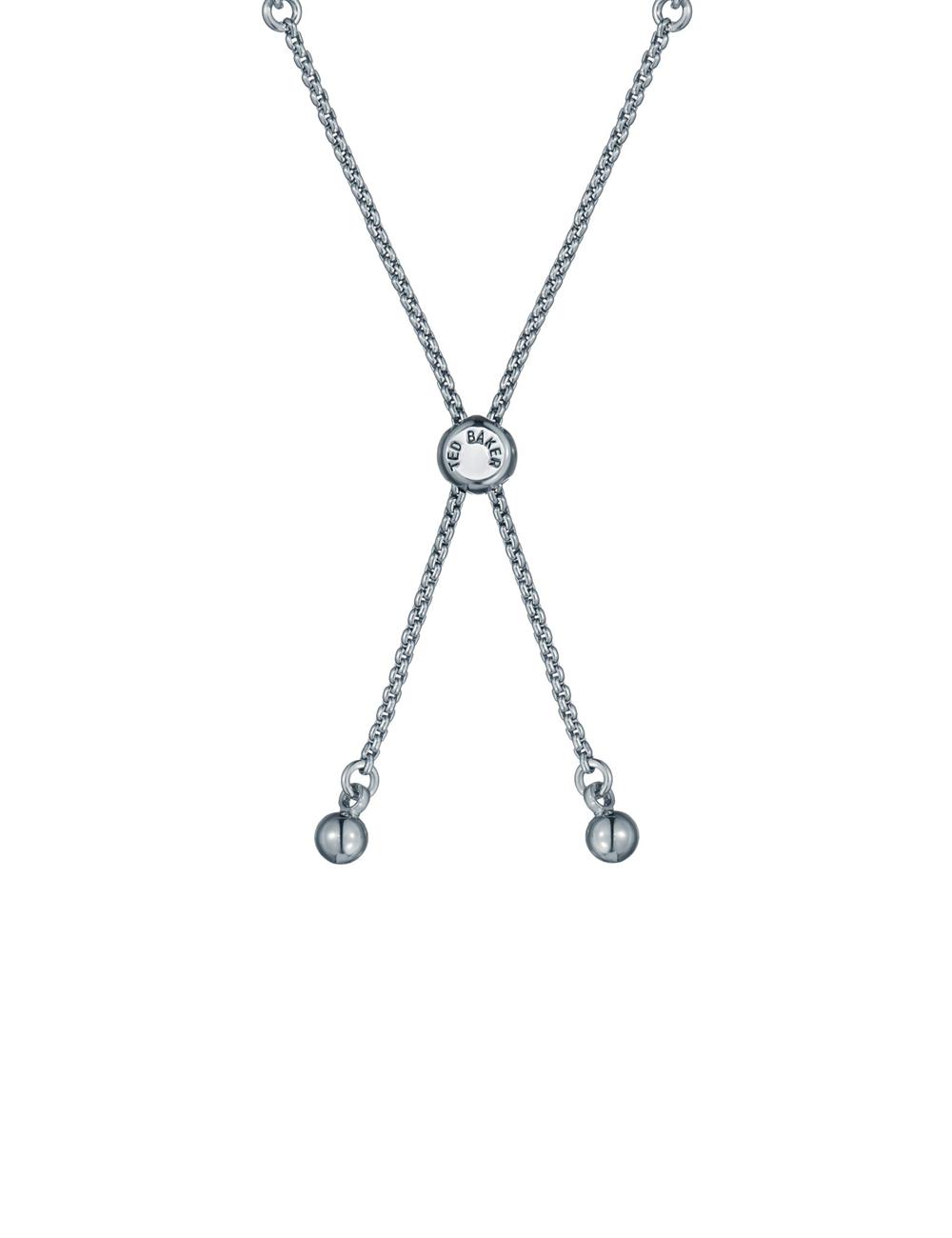 Silver Women Ted Baker ISELA - Baguette Crystal Slider Tennis Bracelets | NZ  NSJK-75306