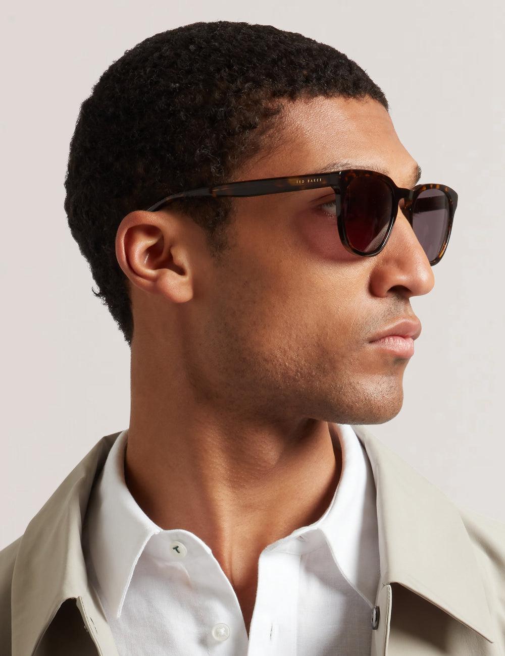 Tort Men Ted Baker SORLEY - Classic Rounded Eye Sunglasses | NZ  KVMU-47931