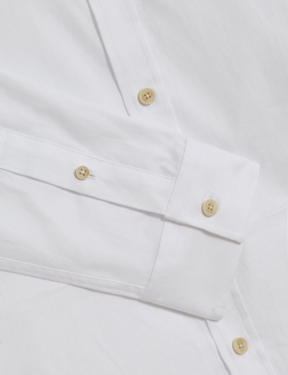 White Men Ted Baker ALLARDO - Regular Fit Cotton Oxford Casual Shirts | NZ  BDEH-50138