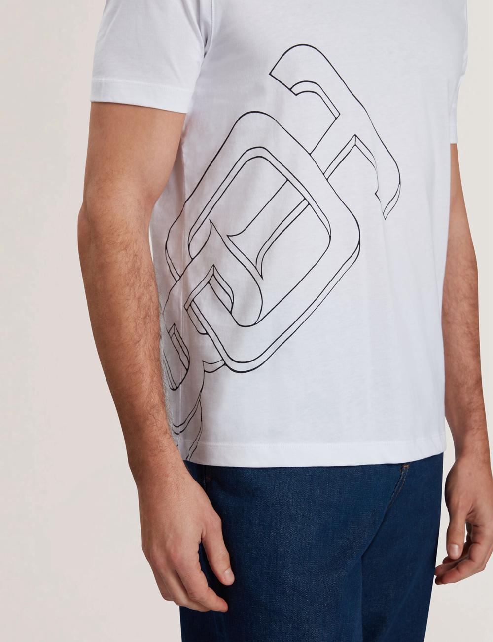 White Men Ted Baker CRAIGEY - Logo Graphic Crew Neck Cotton T-Shirts | NZ  BTKV-26419