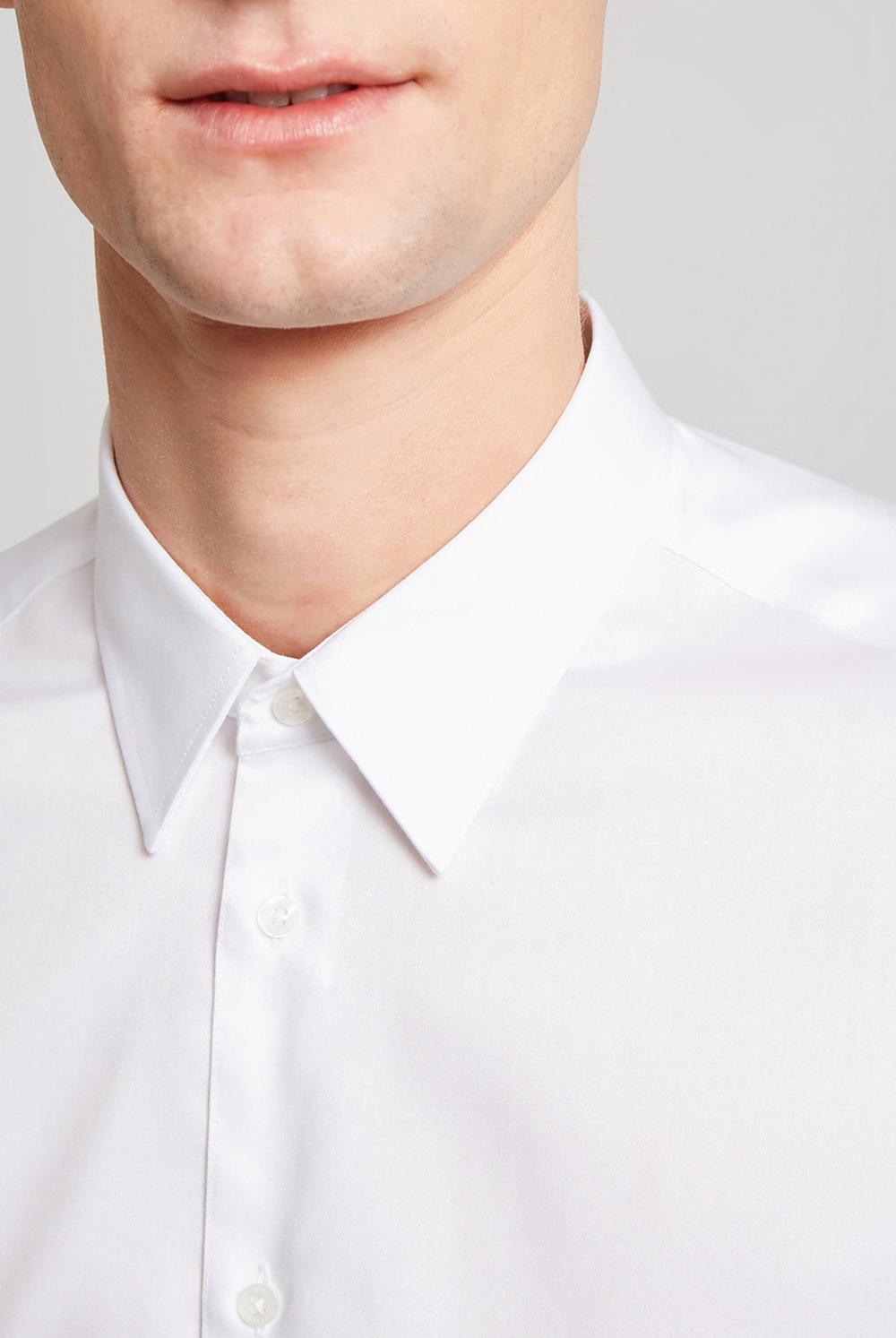 White Men Ted Baker HOLMER - Regular Fit White Long Sleeve Formal Shirts | NZ  ZWRH-71892
