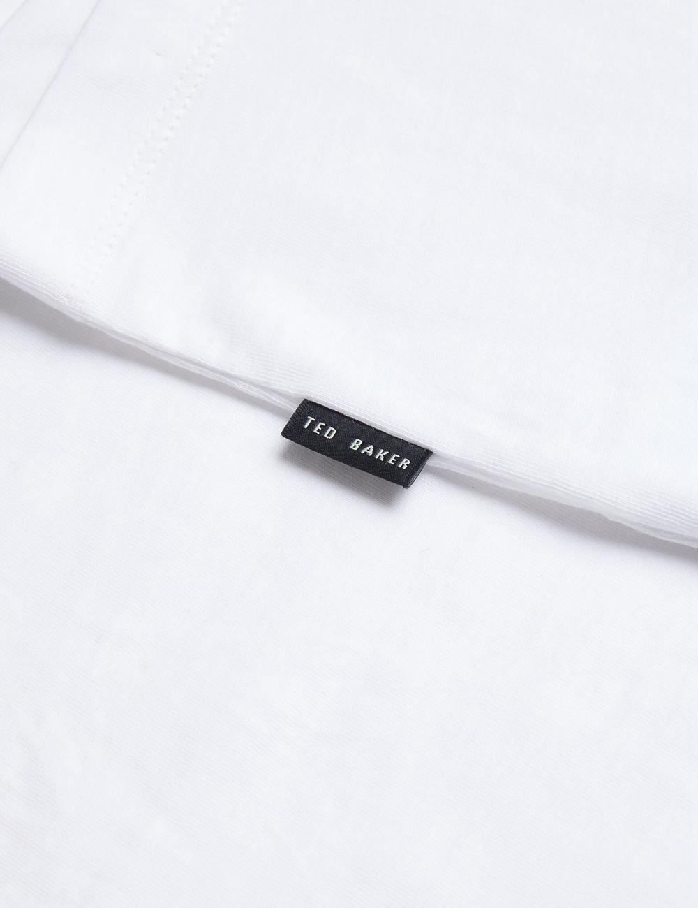 White Men Ted Baker TYWINN - Classic Crew Neck Cotton T-Shirts | NZ  VIYD-70469