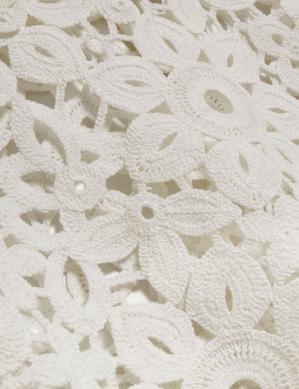 White Women Ted Baker JOYYRA - Floral Crochet Knit Sleeveless Tops | NZ  WQKP-67950